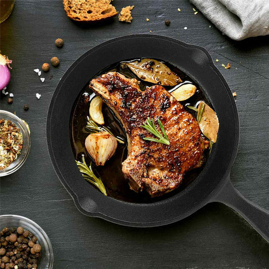 3Pcs/Set 14-26CM Cast Iron Skillet Frying Pan for Gas Induction Cooker Eggs Pancake Pot Non-stick Kitchen&Dining Tools Cookware