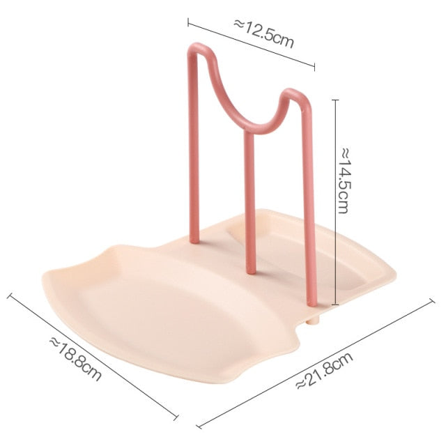 Creative Pot Cover Holder Spoon Rest Kitchen Table Top Tableware Storage Rack Household Multifunction Stand Containers