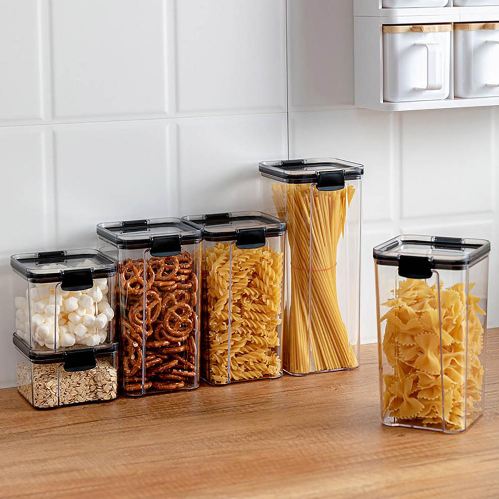 700/1300/1800ML Food Storage Container Plastic Kitchen Refrigerator Noodle Box Multigrain Storage Tank Transparent Sealed Cans